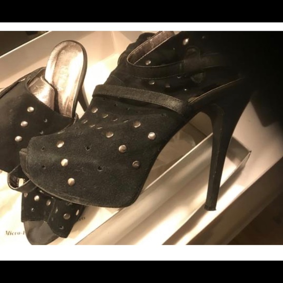 NYLA PEEP TIES STUDDED BOOTIE SIZE 8 - Picture 5 of 5